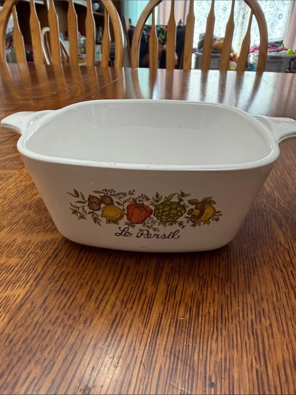 Vintage Corningware White Casserole Dishes Spice of Life (Set of 2)